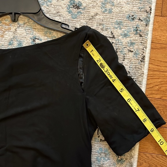 Bailey 44 Shoulder Cut-out Short Sleeve Black Dress - Picture 11 of 16